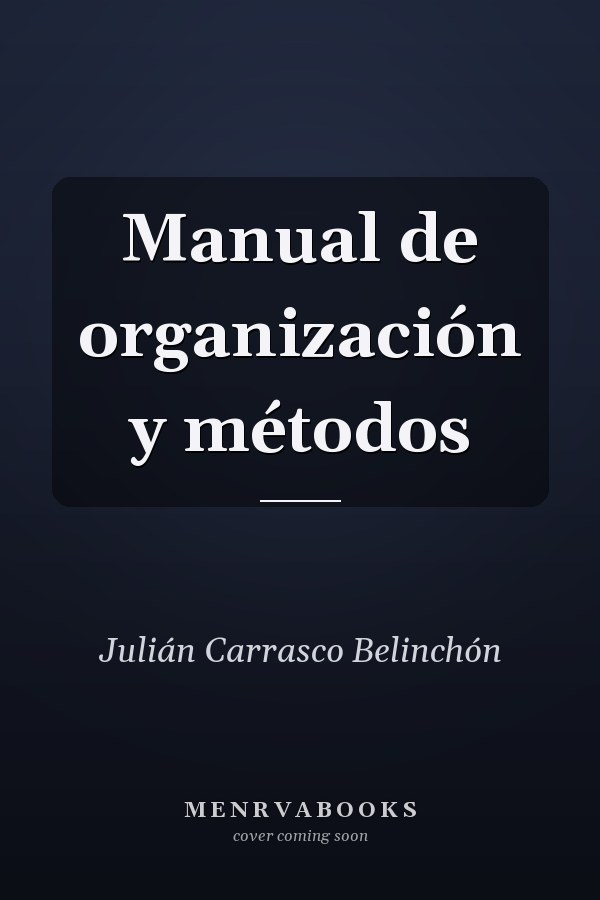 Manual de organización y métodos