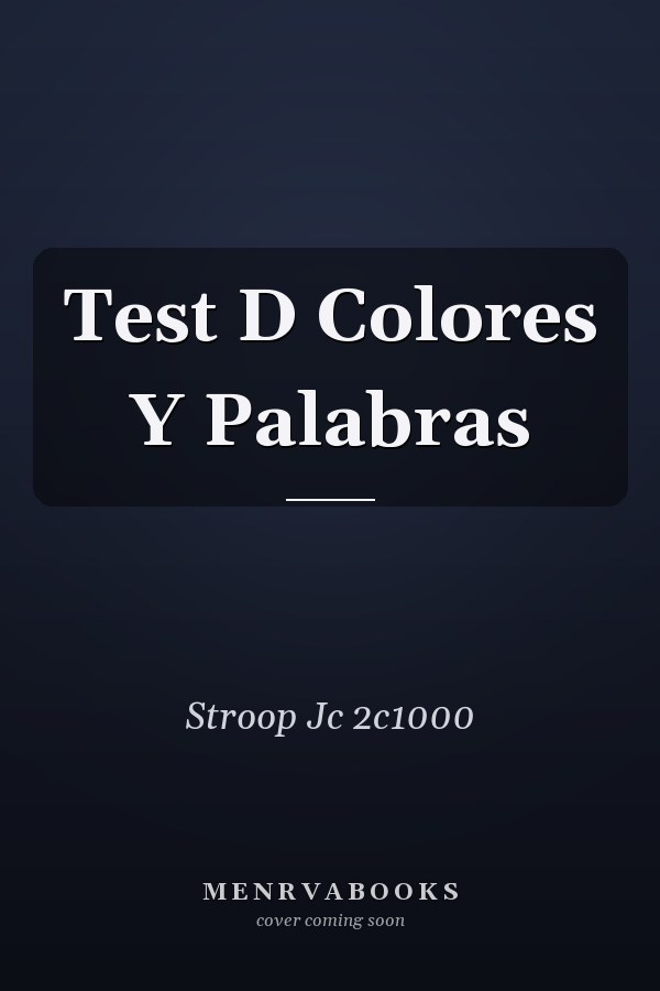Test D Colores Y Palabras