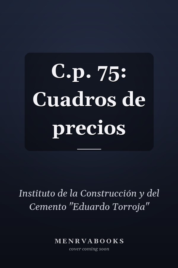 C.p. 75: Cuadros de precios