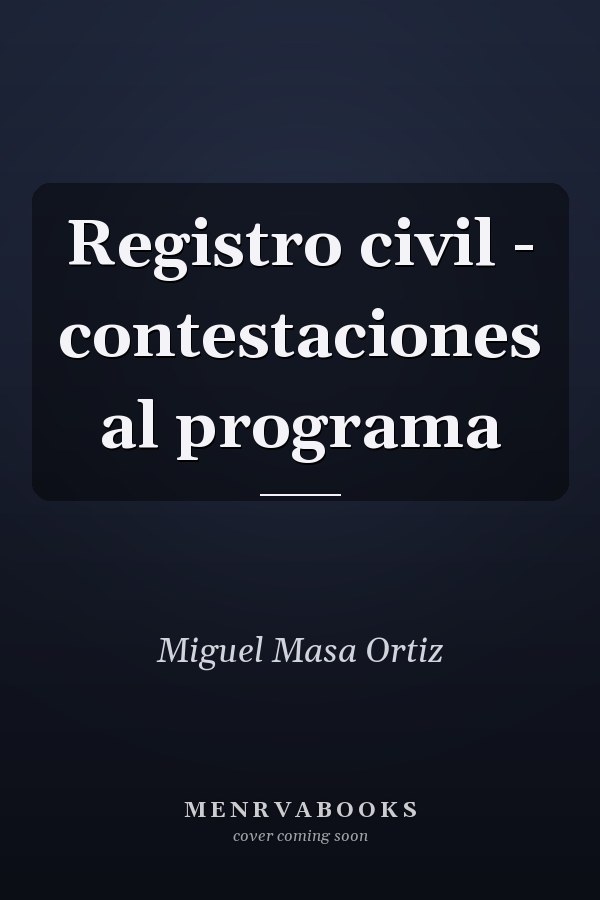 Registro civil - contestaciones al programa