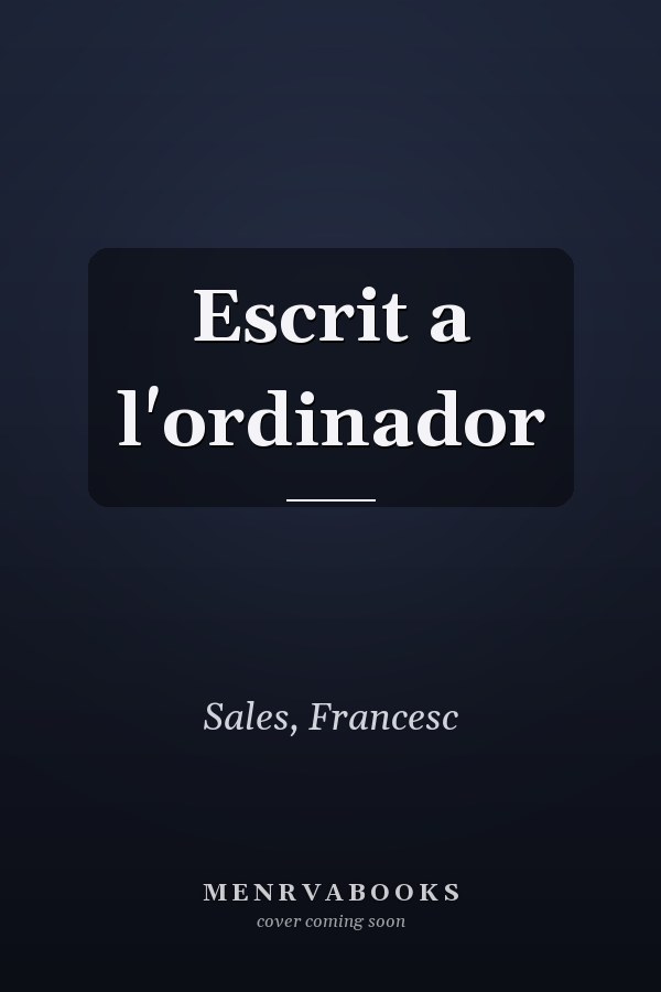 Escrit a l'ordinador