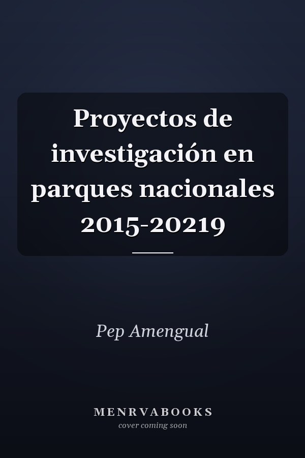 Proyectos de investigación en parques nacionales 2015-20219