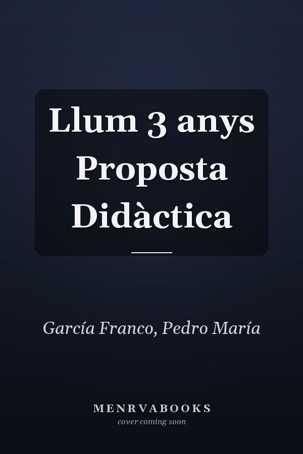Llum 3 anys Proposta Didàctica