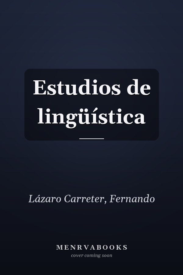 Estudios de lingüística