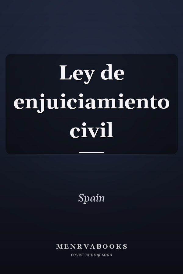 Ley de enjuiciamiento civil