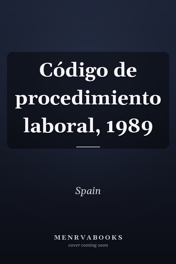 Código de procedimiento laboral, 1989