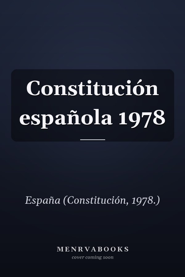 Constitución española 1978