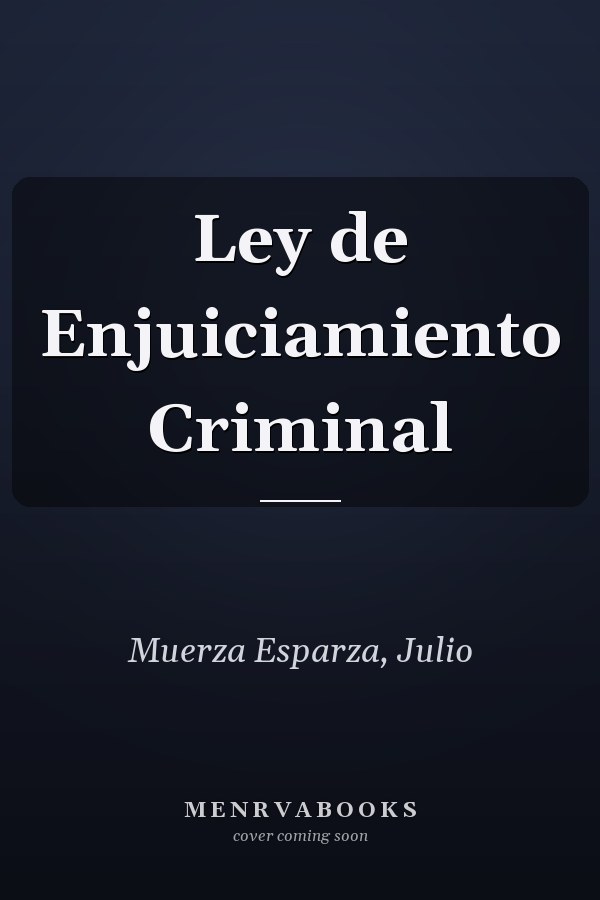 Ley de Enjuiciamiento Criminal