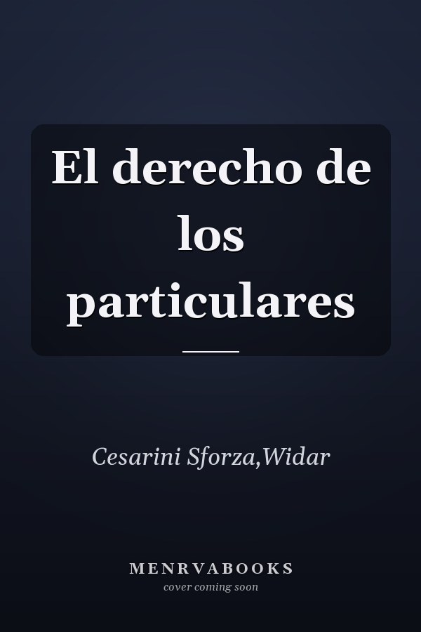 El derecho de los particulares