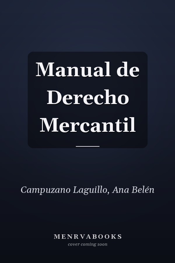 Manual de Derecho Mercantil