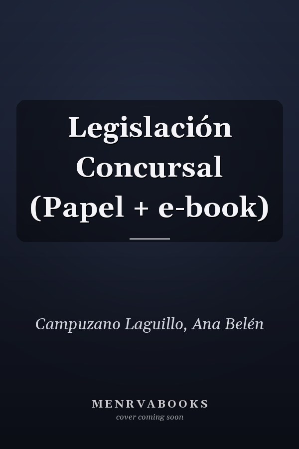 Legislación Concursal (Papel + e-book)
