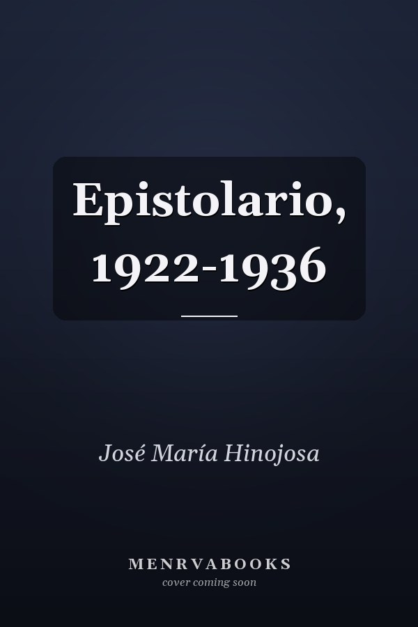 Epistolario, 1922-1936