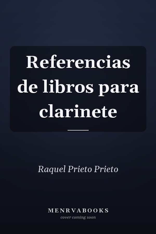 Referencias de libros para clarinete
