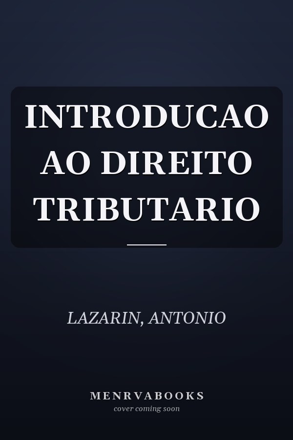 INTRODUCAO AO DIREITO TRIBUTARIO