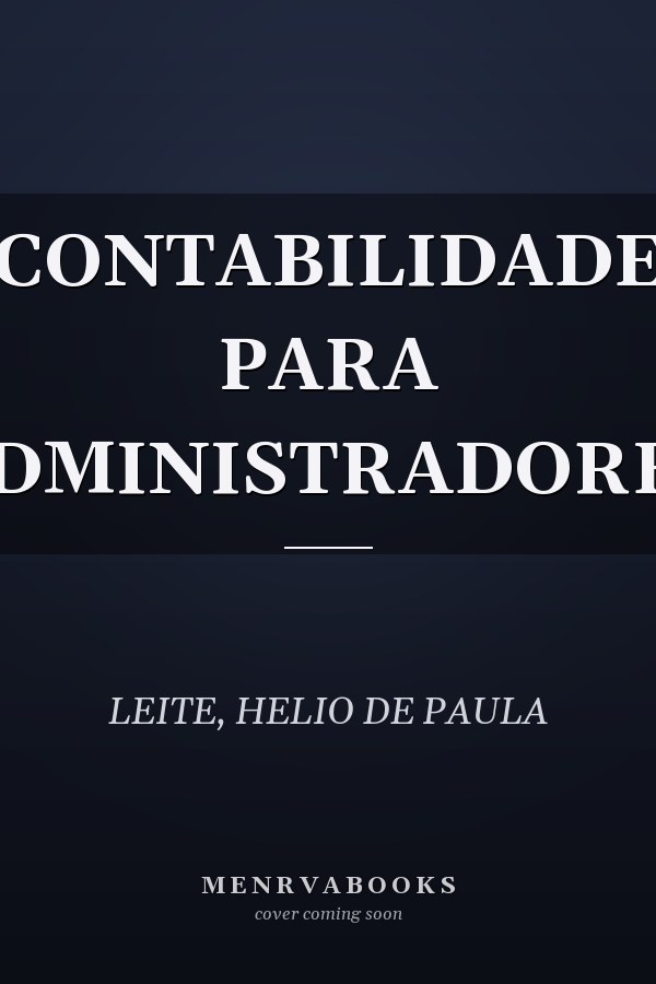 CONTABILIDADE PARA ADMINISTRADORES