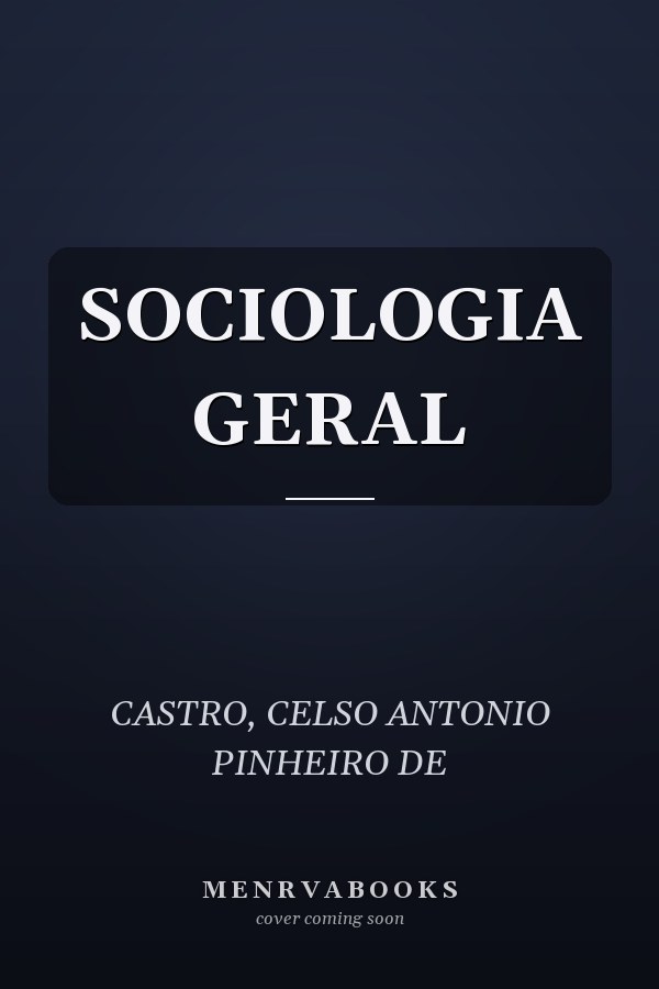 SOCIOLOGIA GERAL