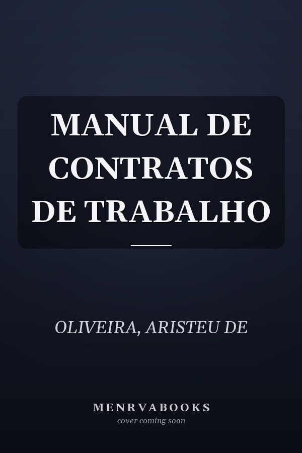 MANUAL DE CONTRATOS DE TRABALHO
