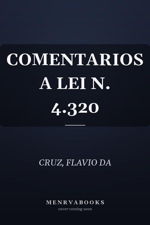 COMENTARIOS A LEI N. 4.320