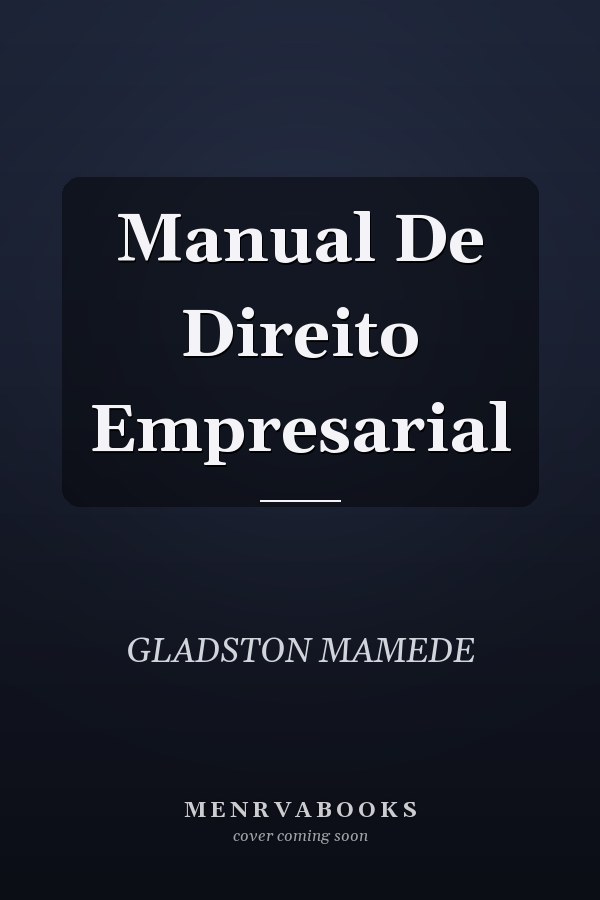 Manual De Direito Empresarial