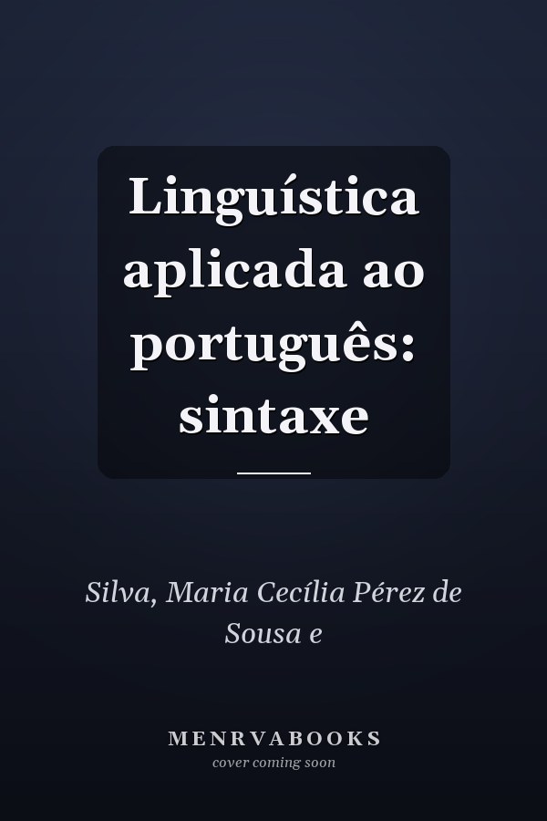 Linguística aplicada ao português: sintaxe