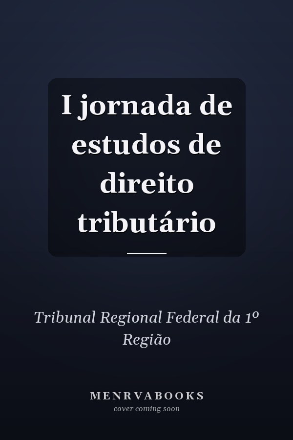 I jornada de estudos de direito tributário