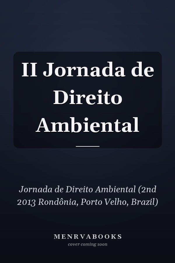 II Jornada de Direito Ambiental