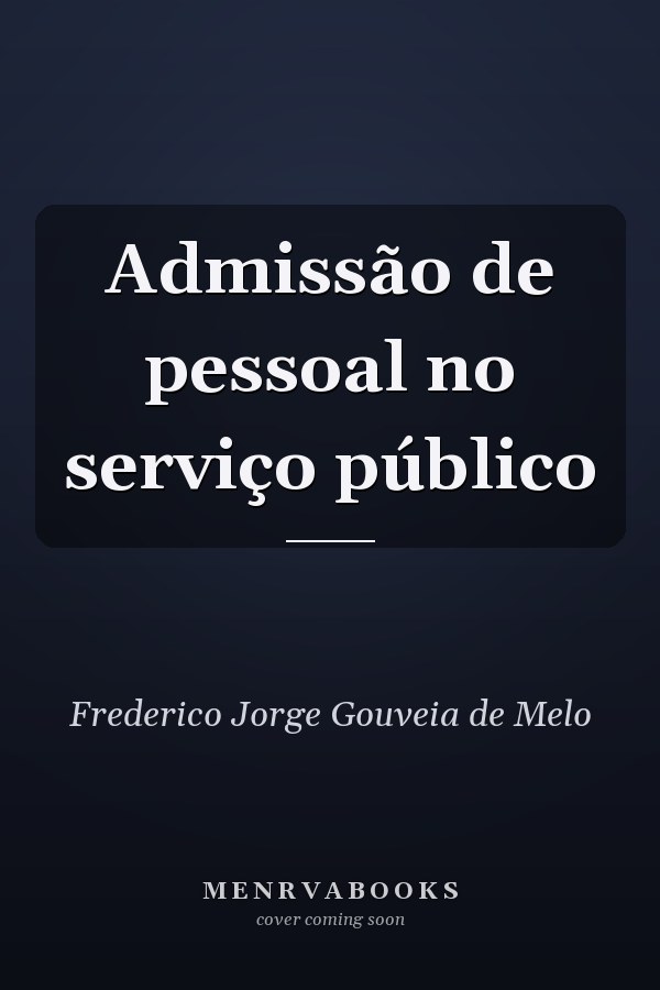 Admissão de pessoal no serviço público