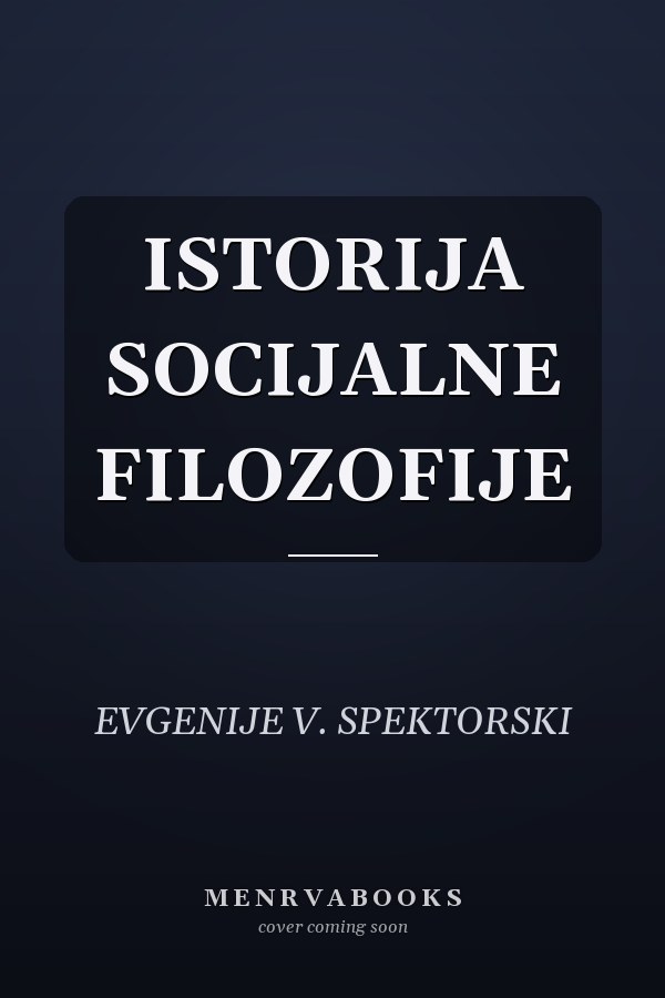ISTORIJA SOCIJALNE FILOZOFIJE