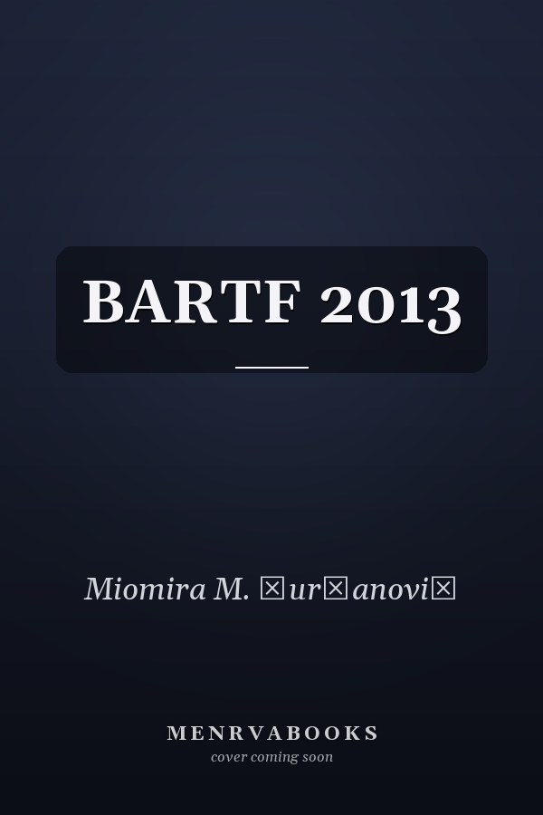 BARTF 2013