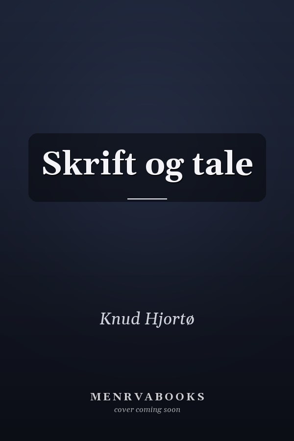 Skrift og tale