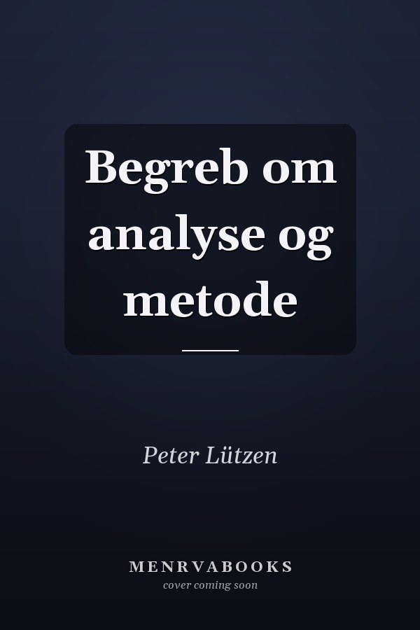 Begreb om analyse og metode
