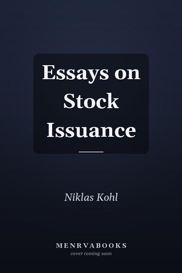 Essays on Stock Issuance