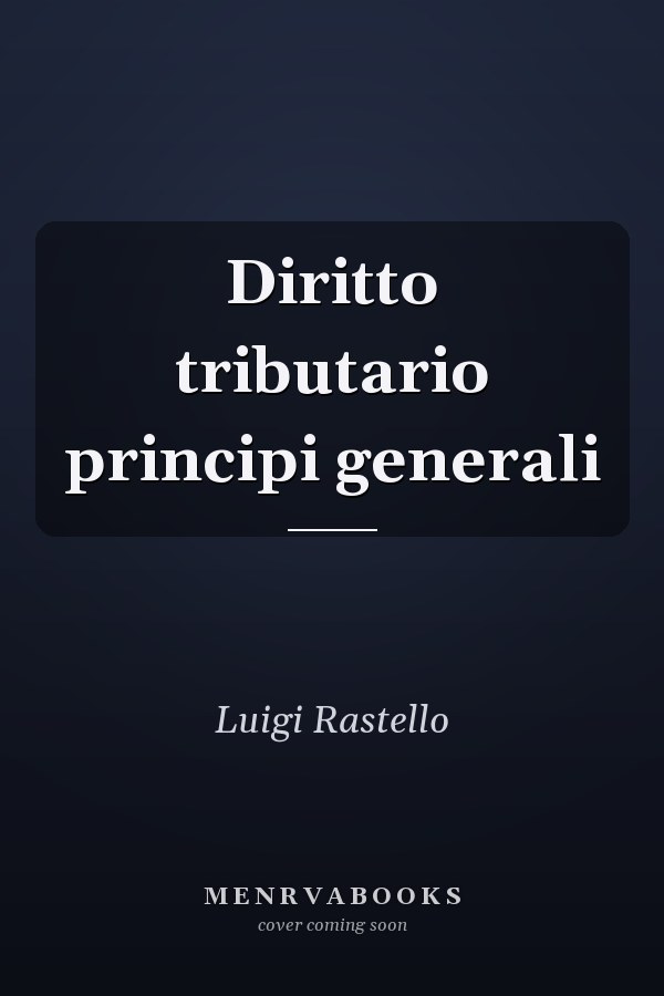 Diritto tributario principi generali