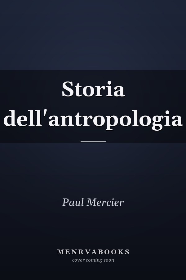 Storia dell'antropologia