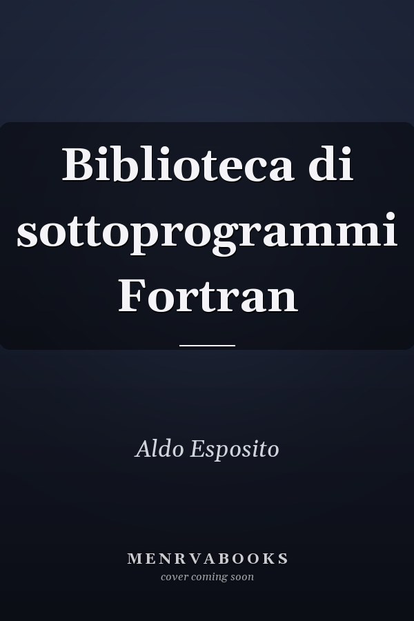 Biblioteca di sottoprogrammi Fortran