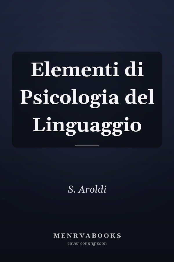 Elementi di Psicologia del Linguaggio