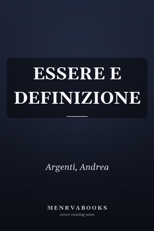 ESSERE E DEFINIZIONE