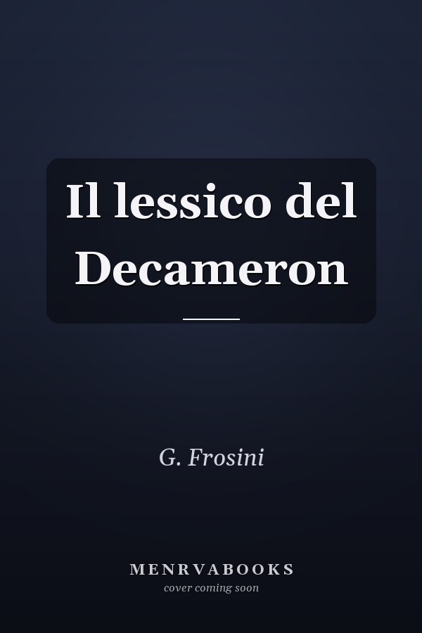Il lessico del Decameron