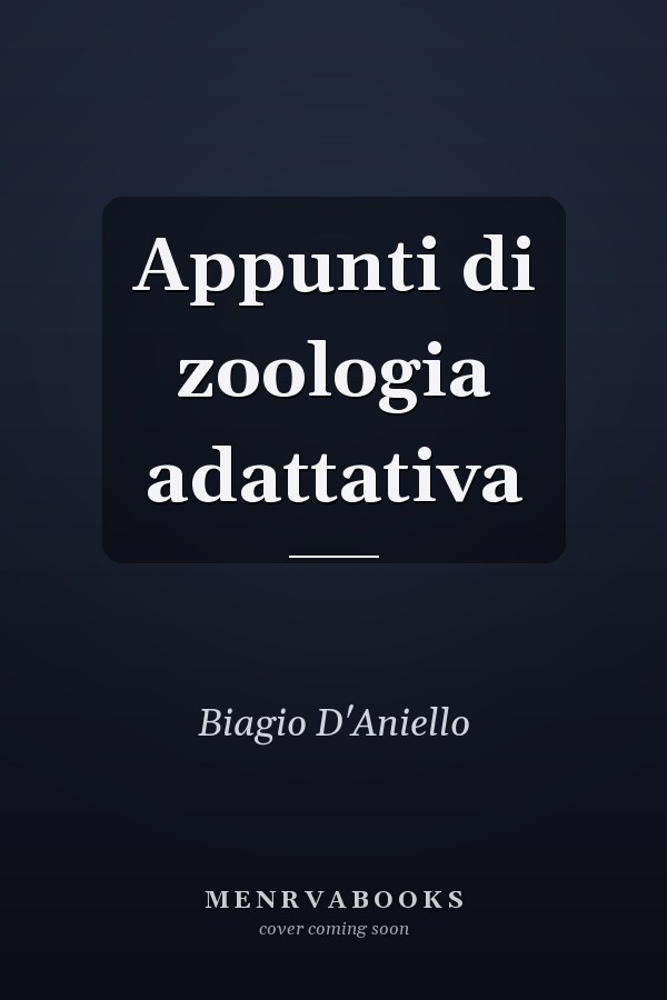 Appunti di zoologia adattativa