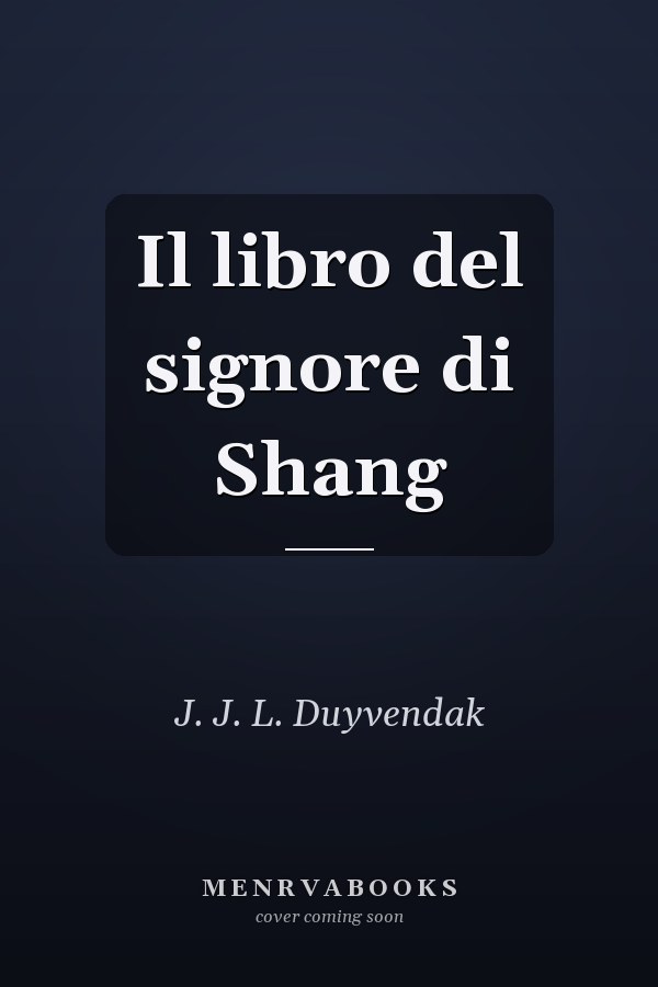 Il libro del signore di Shang