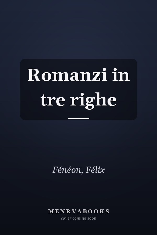 Romanzi in tre righe