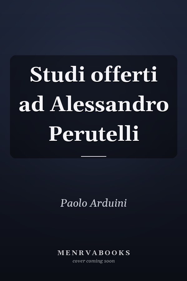 Studi offerti ad Alessandro Perutelli