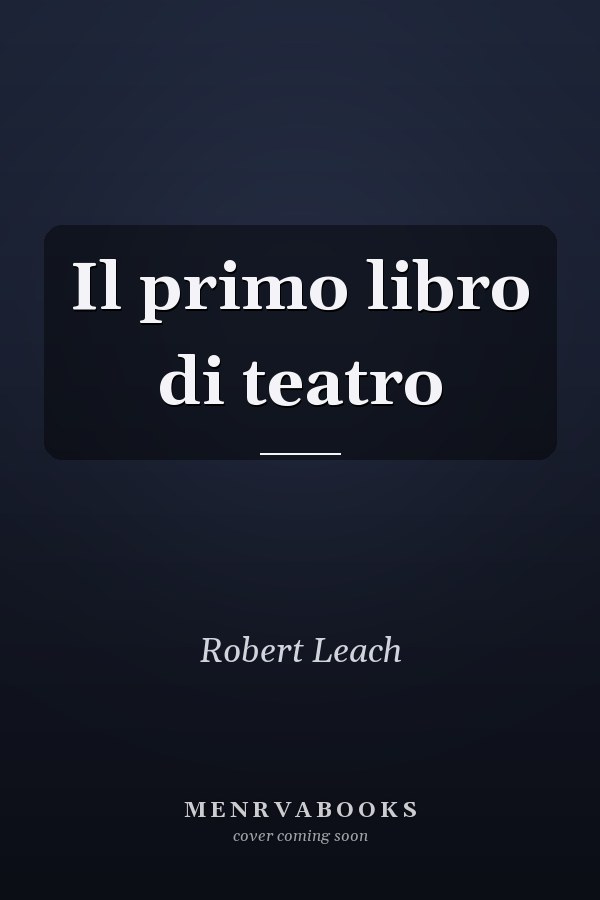 Il primo libro di teatro