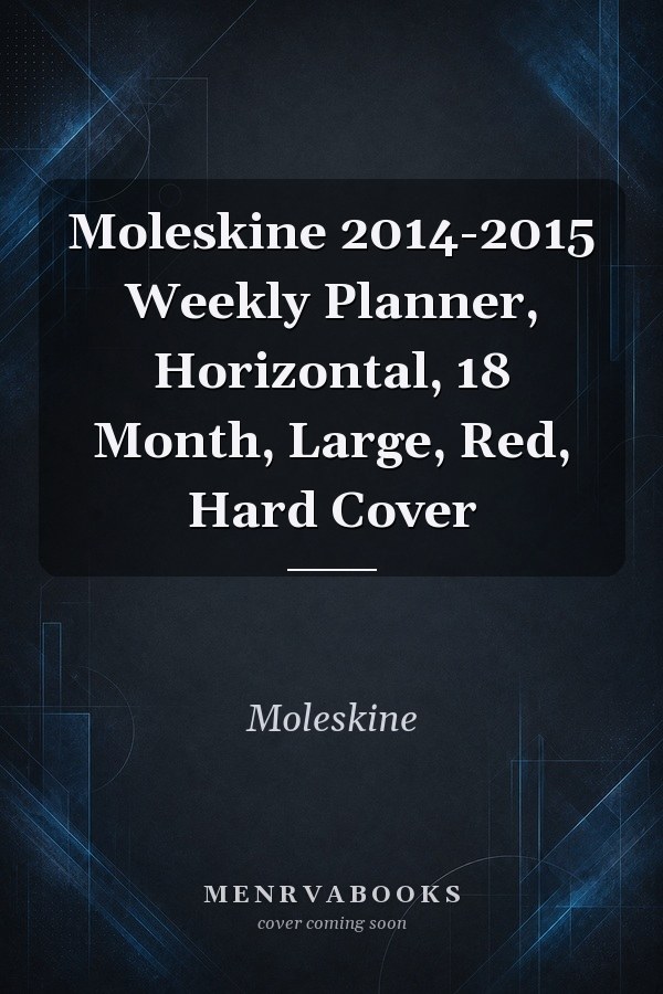 Moleskine 2014-2015 Weekly Planner, Horizontal, 18 Month, Large, Red, Hard Cover