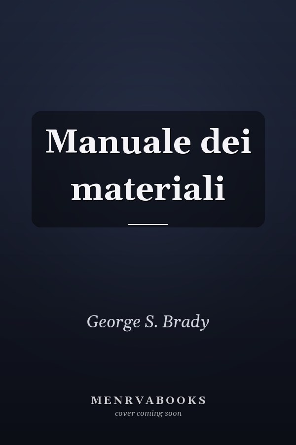 Manuale dei materiali
