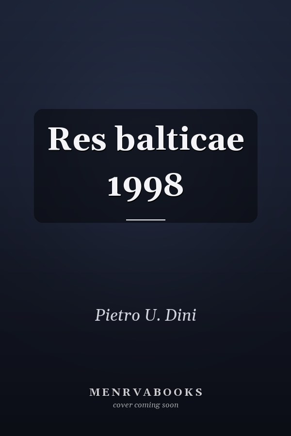 Res balticae 1998