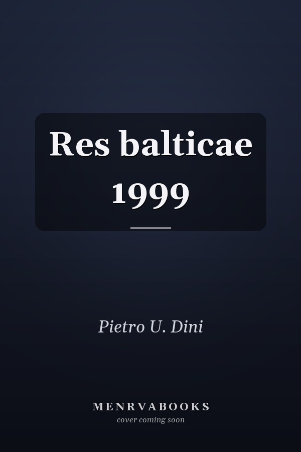 Res balticae 1999