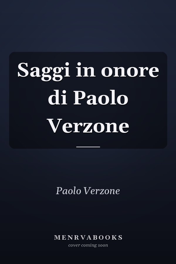 Saggi in onore di Paolo Verzone
