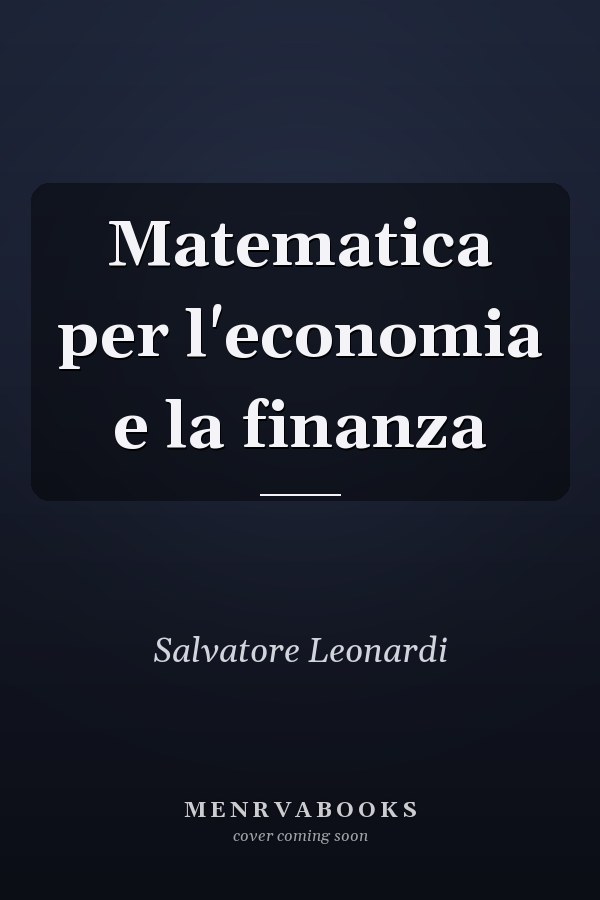 Matematica per l'economia e la finanza