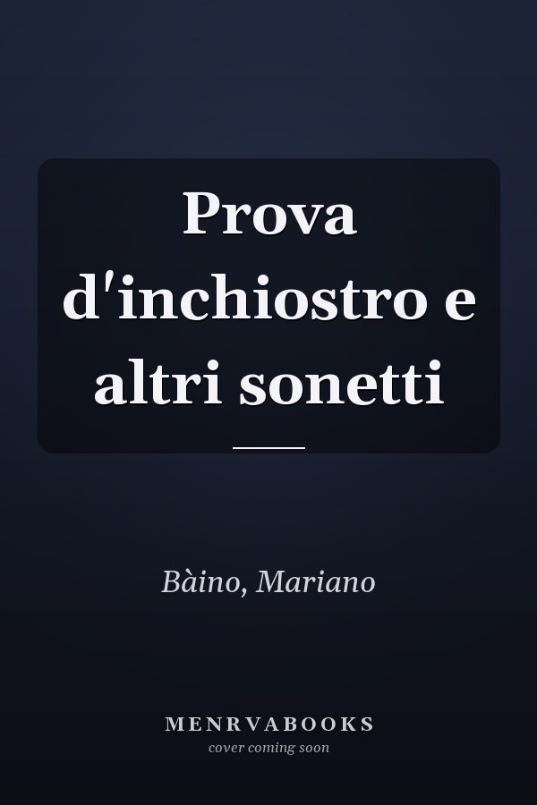 Prova d'inchiostro e altri sonetti